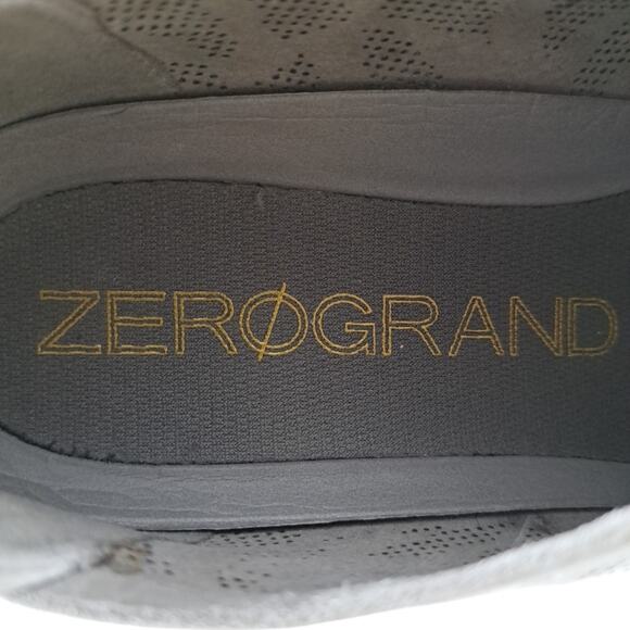 Cole Haan Zerogrand Perforated Shoes Womens 8 Gray Leather Sneakers W03206 - Picture 10 of 14
